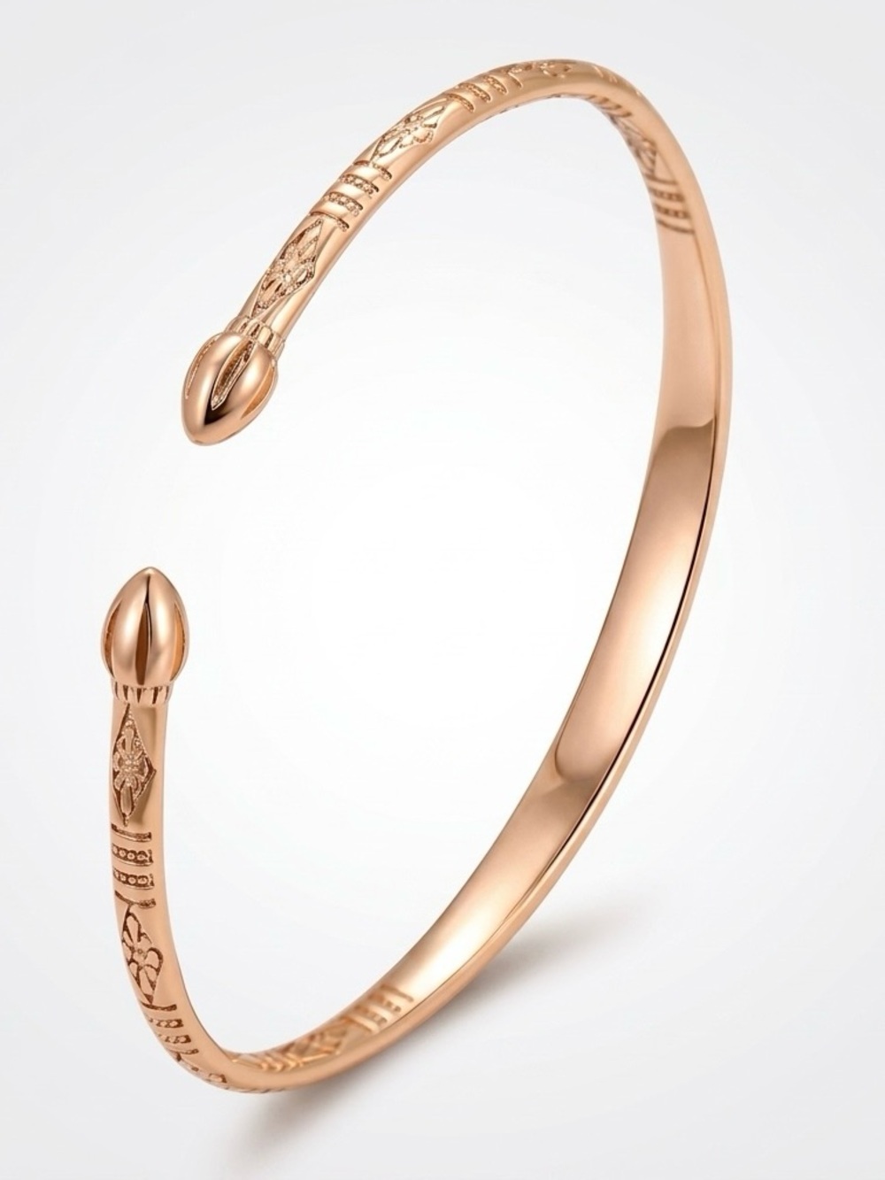 Gold Indian Bangle Bracelet 18k Gold Plated Water Resistant Statement Jewelry